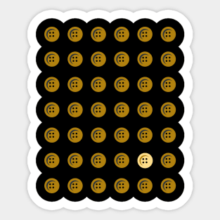 Button up Sticker